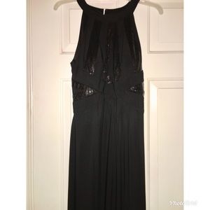 Long Black Fitted Prom Dress